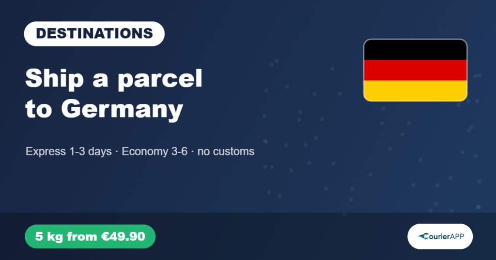 Ship a parcel from Greece to Germany — CourierAPP