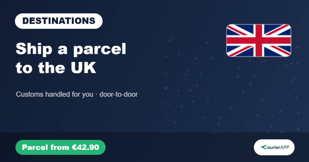 Ship a parcel from Greece to the UK — CourierAPP